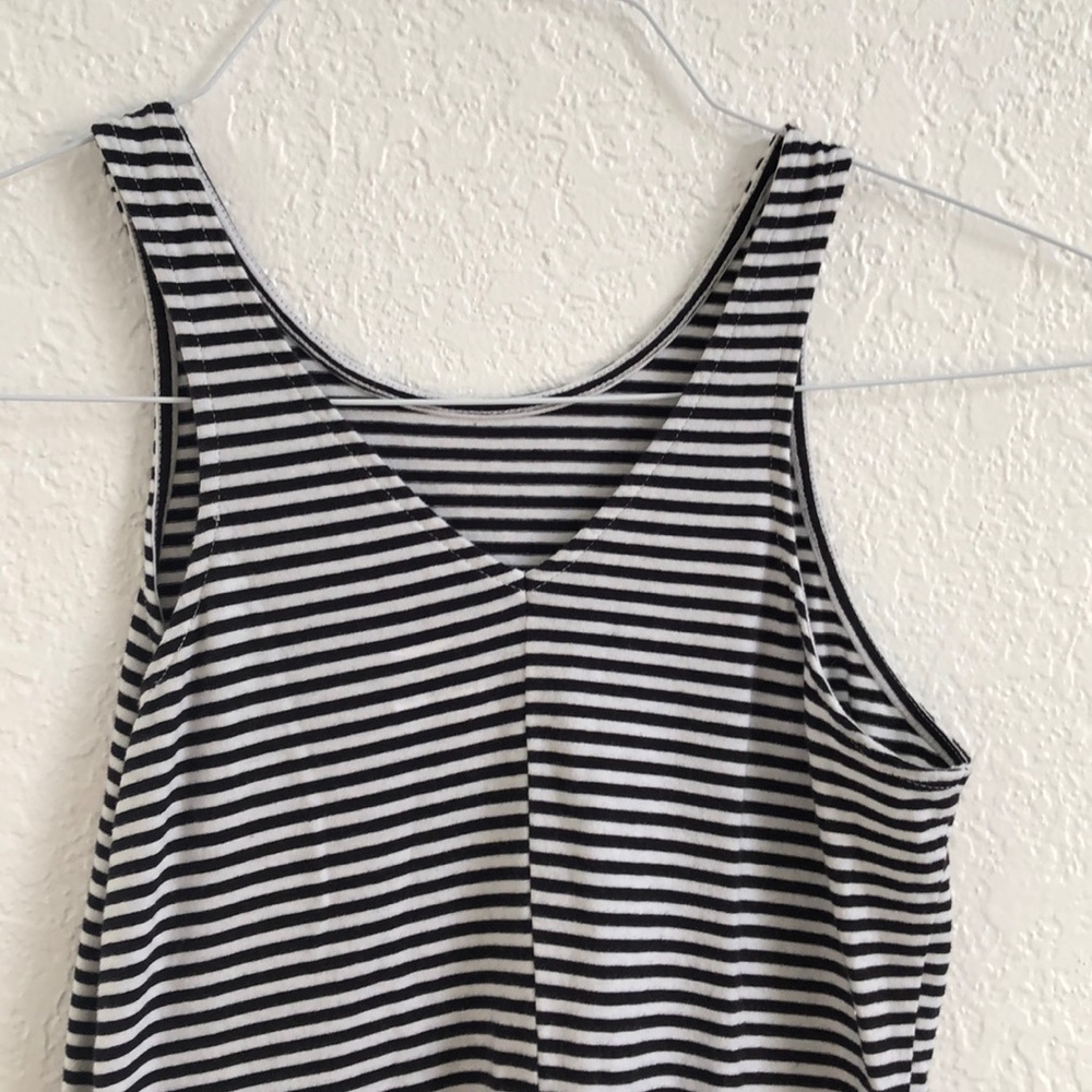 Black And White Striped Dress - Picture 2 of 4